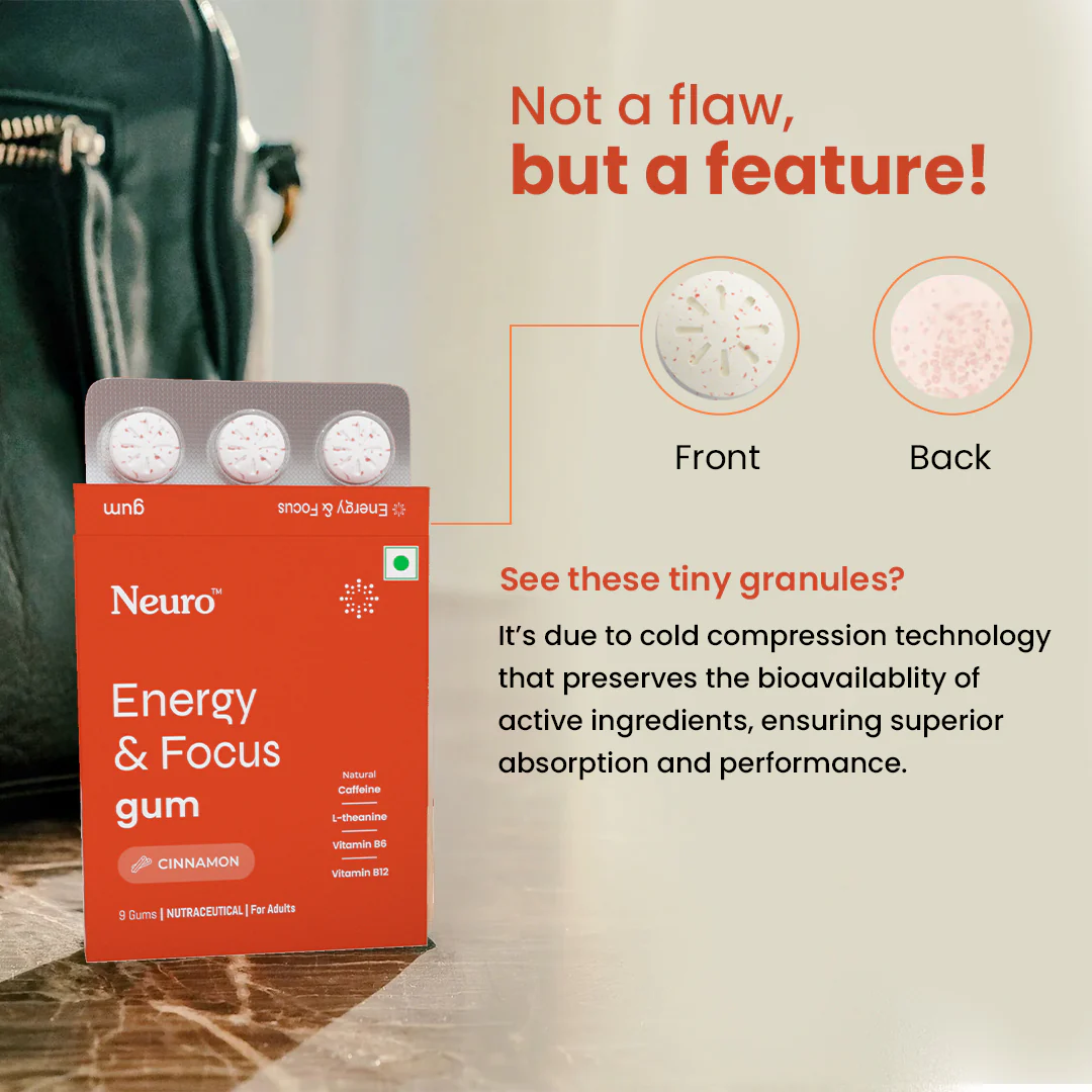 Neuro Energy & Focus Caffeine Cinnamon Gums - Image 7